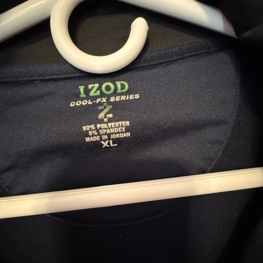 Izod Men's Navy Quarter-Zip Jacket